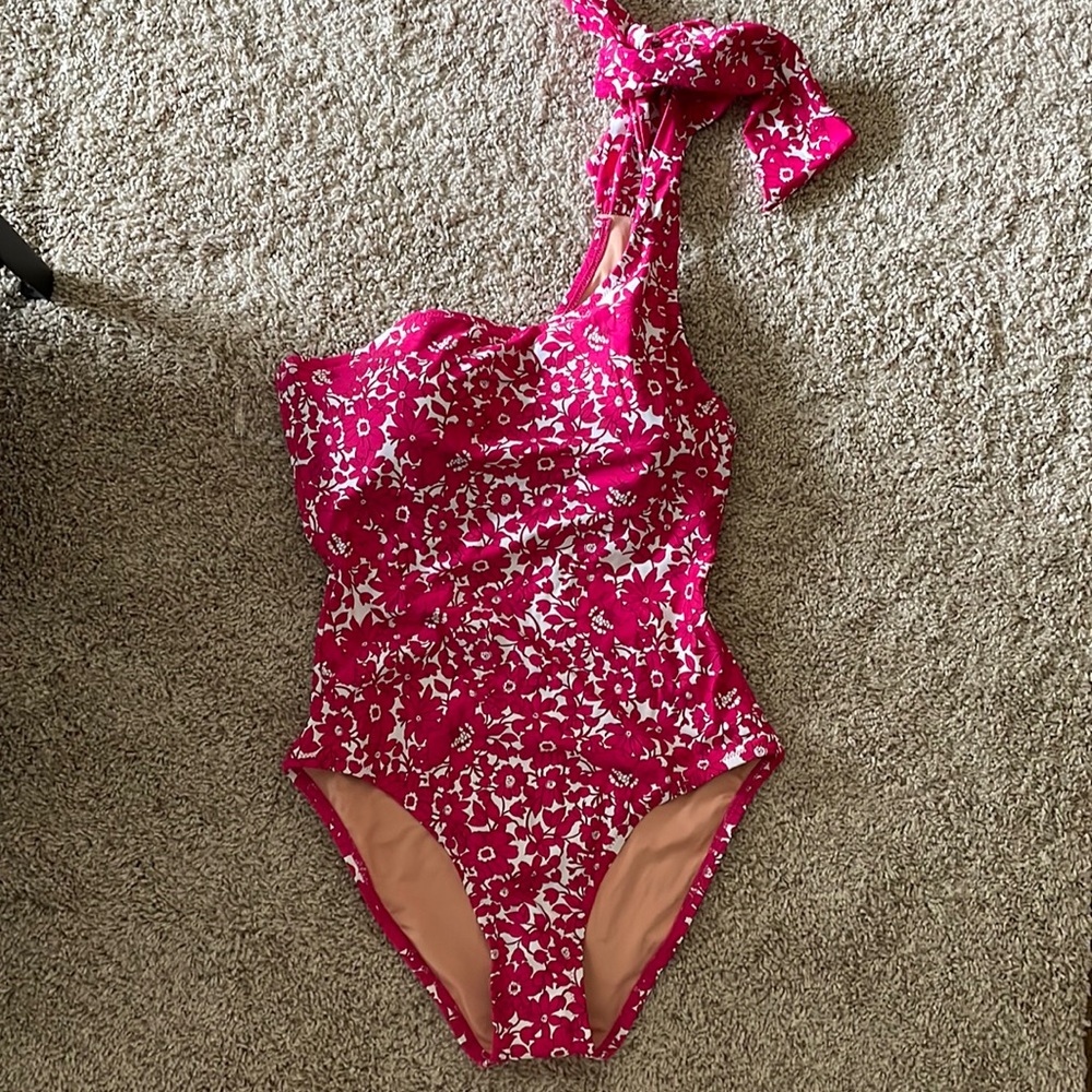 jcrew one shoulder swimsuit NWT